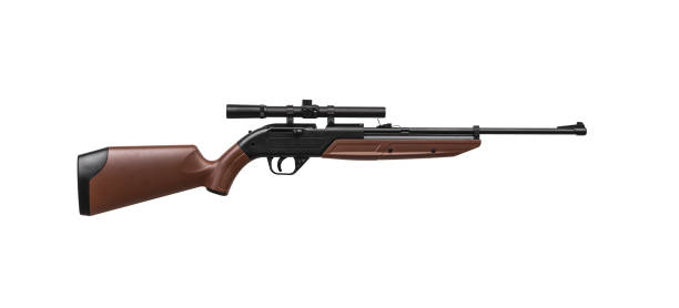 istock Air rifle isolate on a white background. Small-caliber weapons for sport shooting and hunting. 1266109747