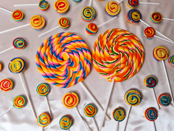 istock Colorful lollipops, big and small 1266110554