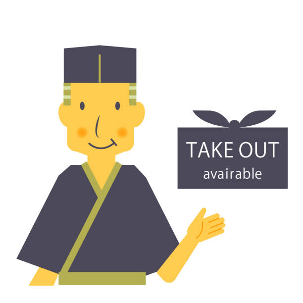 'take out available', sign from restaurants or cafes 'take out available', sign from restaurants or cafes old lunch box stock illustrations