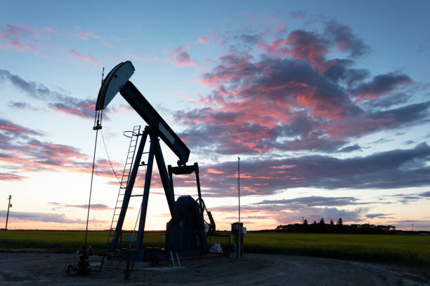 istock Prairie Oil Pump Jacks Canada USA 1266128684