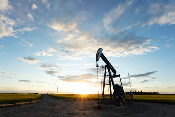 istock Prairie Oil Pump Jacks Canada USA 1266131640