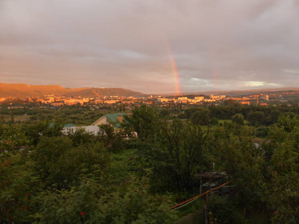 istock Kislovodsk, a sunset, a double rainbow 1266139639