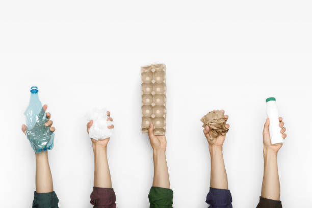 istock Ecology human hand holding stuff for recycle 1266144674