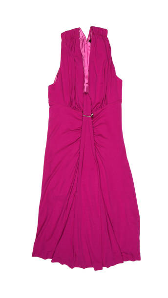 istock Plain red summer dress without sleeves 1266147887
