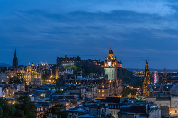 istock Edinburgh Scotland Skyline at twilight ,viewed from Calton Hill 1266149026