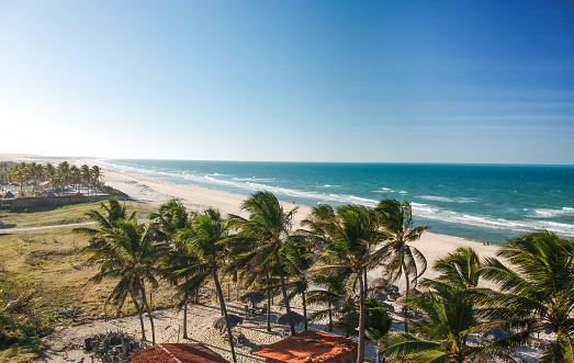 Beautiful beach in Porto das Dunas. Fortaleza, Ceara, Brazil