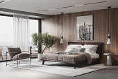 Luxurious and elegant bedroom interiors