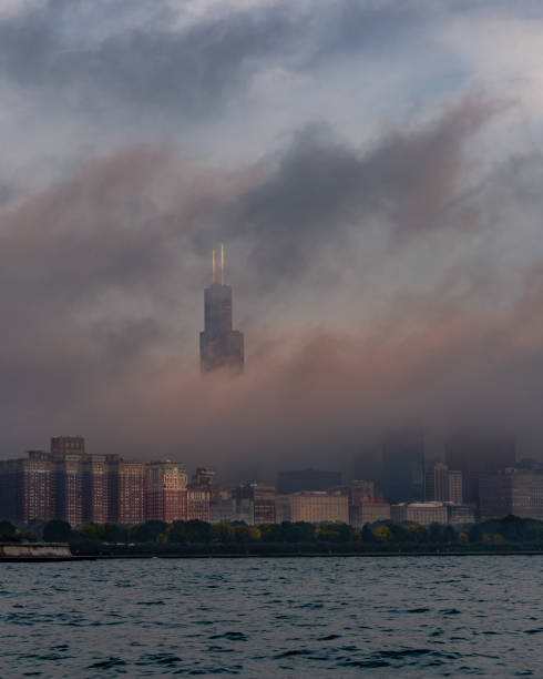 istock a foggy morning in Chicago 1266156893