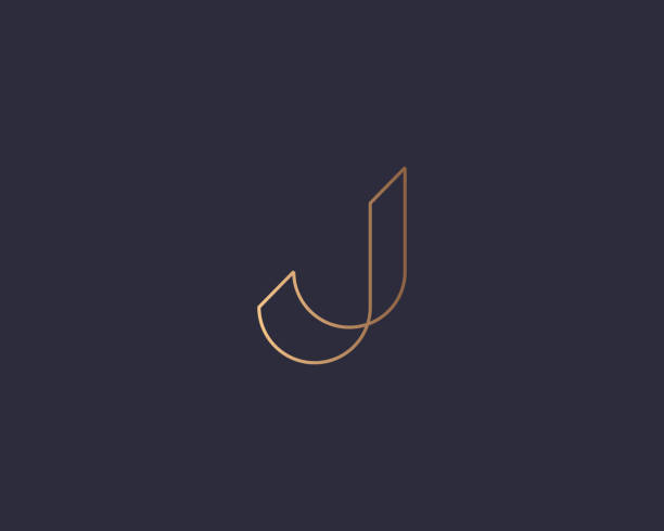 Letter J Logo Monogram Minimal Style Identity Initial Logo Mark ...