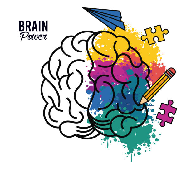 istock brain power poster with colors and set icons 1266159522