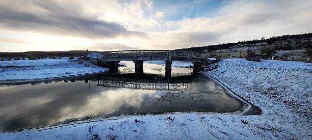 istock Old  wooden  bridge 1266163165