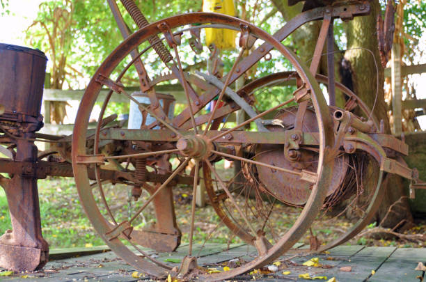 istock Antique-Horse drawn fence wire puller-Indiana 1266164001