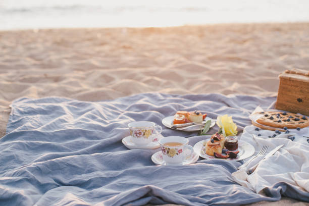 istock Picnic at the beach. 1266169420