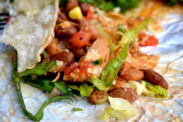 istock A Chicken Burrito Closeup View 1266171997