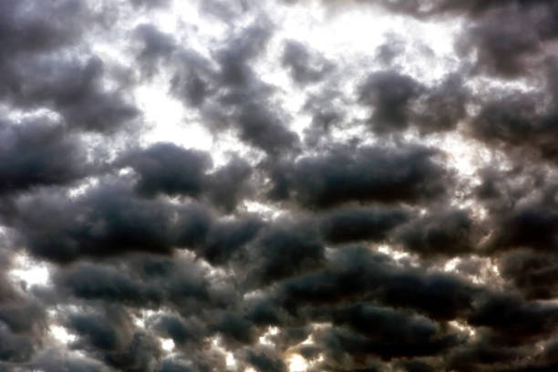 istock Morning dark clouds, nature background with copy space 1266175872