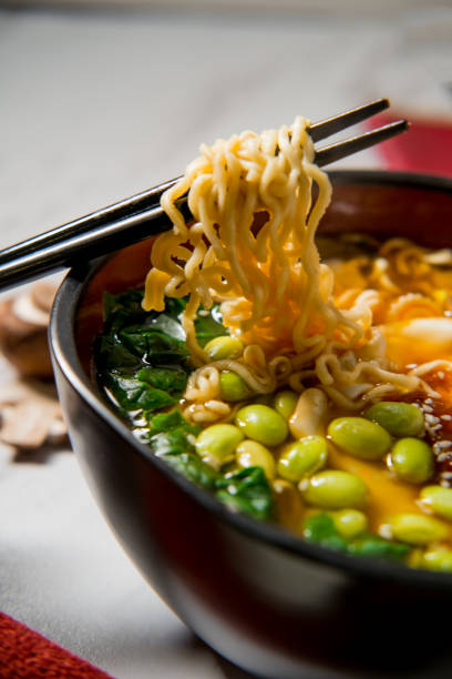 istock Edamame Narutomaki Spicy Ramen 1266201018