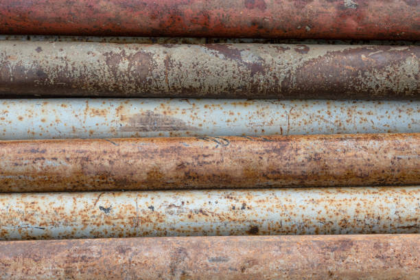 urban pipes on brick wall background