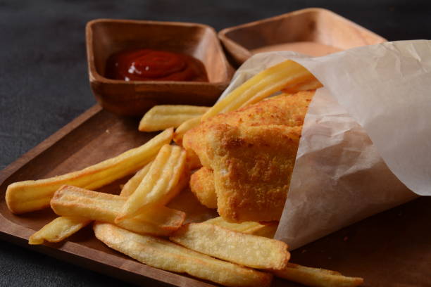 Traditional English Food - Fish and Chips.