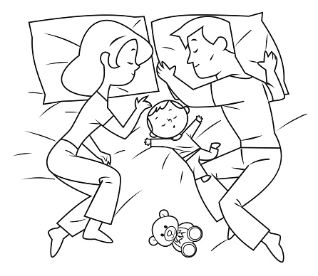 Ilustración de Blanco Y Negro Familia Durmiendo y más Vectores Libres de Derechos de Familia - Familia, Diseño plano, Dormir - iStock Ilustración de Blanco Y Negro Familia Durmiendo y más Vectores Libres de Derechos de Familia - Familia, Diseño plano, Dormir - iStock