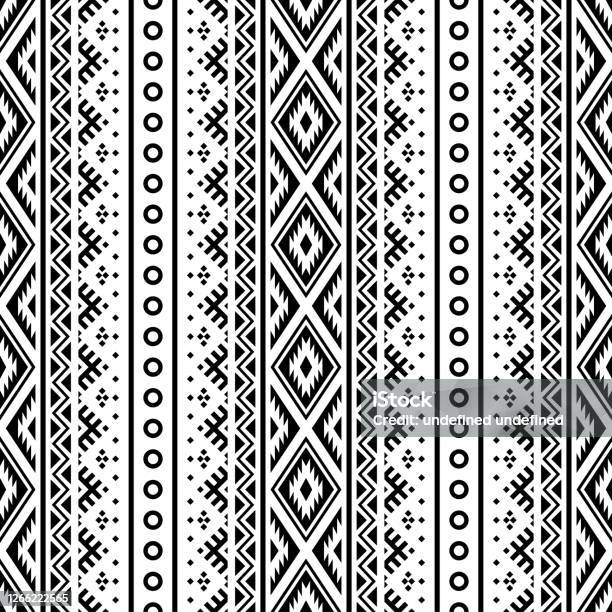 Ethnic Pattern Design Coloring Seamless Ethnic Pattern Design Vector Stock Illustration - Download ...