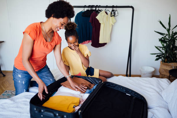 istock Happy family getting ready for a vacation 1266223869