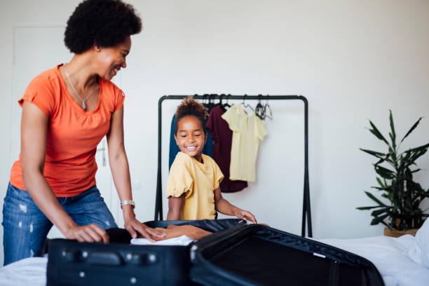 istock Happy family getting ready for a vacation 1266223945