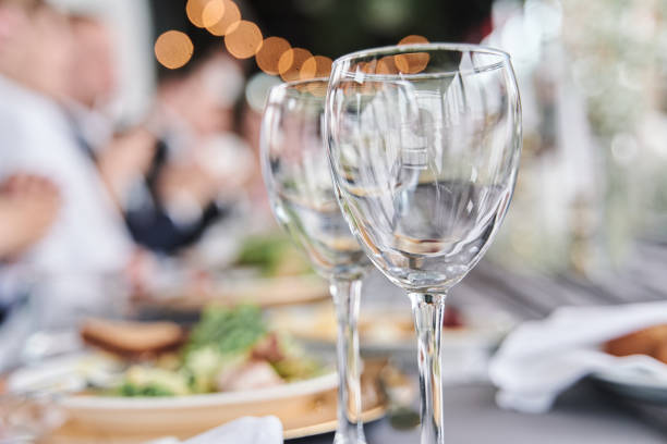 istock Table set for an event party or wedding reception 1266229423