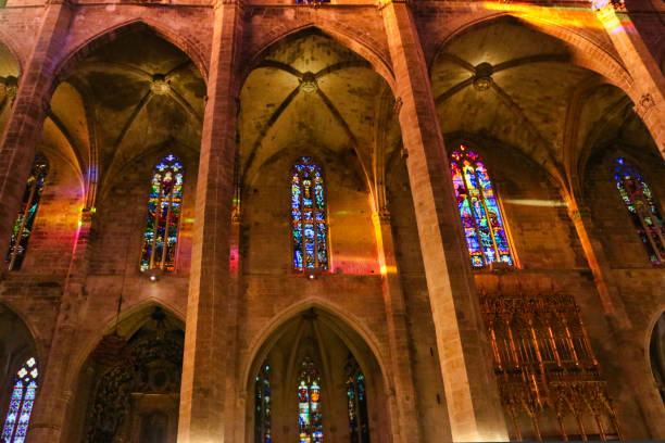 shinny, luminous and beautiful Gothic Architecture is a european style that lasted between the mid 12th Century and the 16th Century. It is usually characterized as a style of masonry building that makes heavy use of cavernous spaces with walls broken up by overlaid tracery.