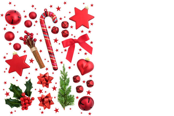 istock Christmas Bauble Decorations with Red Stars 1266248841