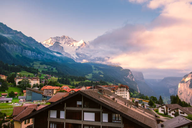 istock Wengen and Jungfrau in morning light 1266251515