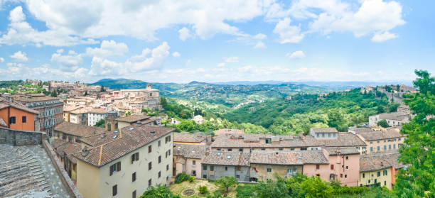 istock Panoramic view from Perugia, Italy to the Umbrian Apennines 1266252760