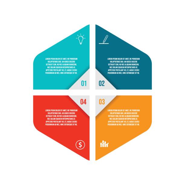 4 step Infographic design template creative concept Infographic design template creative concept with 4 steps. 4 steps timeline infographic template with vector image four objects stock illustrations