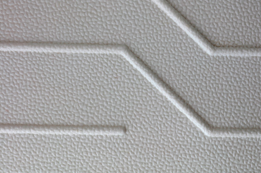 Foam plastic macro texture and background.