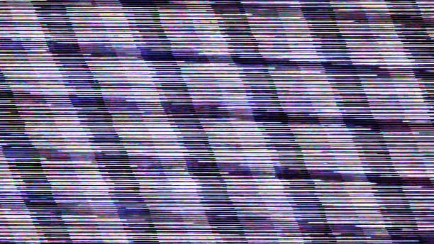 istock GLITCH - TV screen full of diagonal noise, static and interference 1266264324