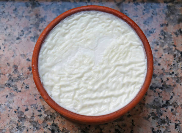 istock Traditional Greek style yogurt in a jar 1266266649