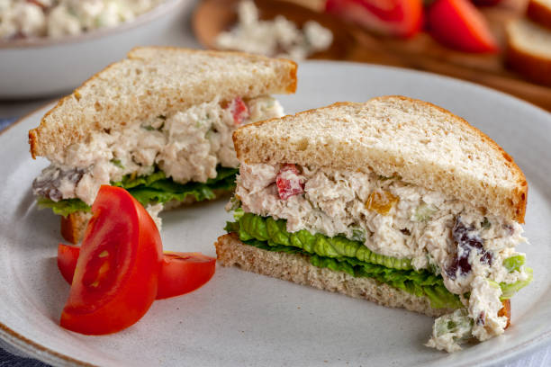 istock Chicken Salad Sandwich on Whole Wheat Bread 1266269170