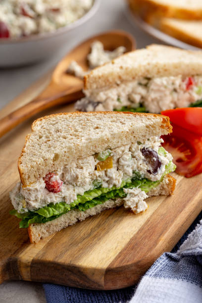 istock Chicken Salad Sandwich on Whole Wheat Bread 1266269192