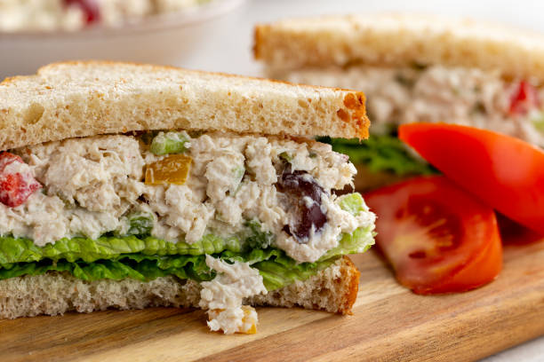 istock Chicken Salad Sandwich on Whole Wheat Bread 1266269193