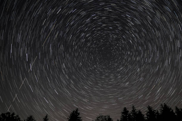 istock Startrails stars astrology polar star 1266270561