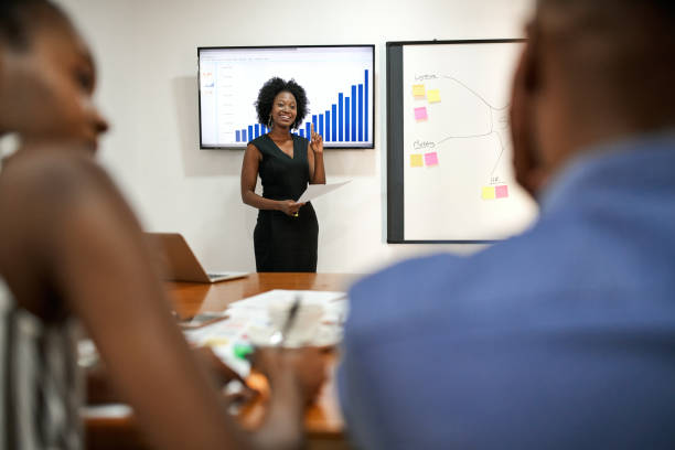 istock Confident Businesswoman Having Presentation 1266274683