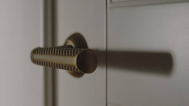istock CLOSE UP: Door handle in the house 1266279556