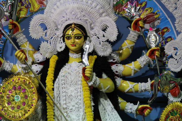 istock hindu goddess durga maa before offering puja 1266283659