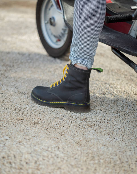 istock Urban girl on vespa 1266292937