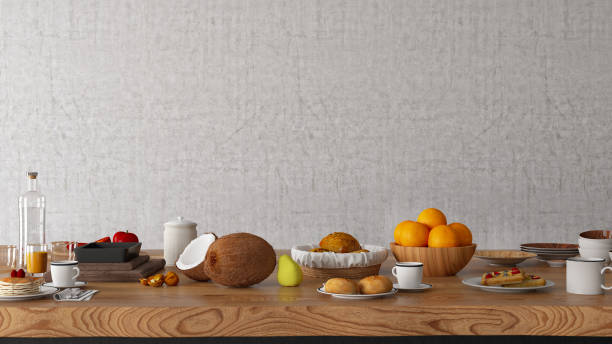 istock Kitchen Counter with Foods 1266294261