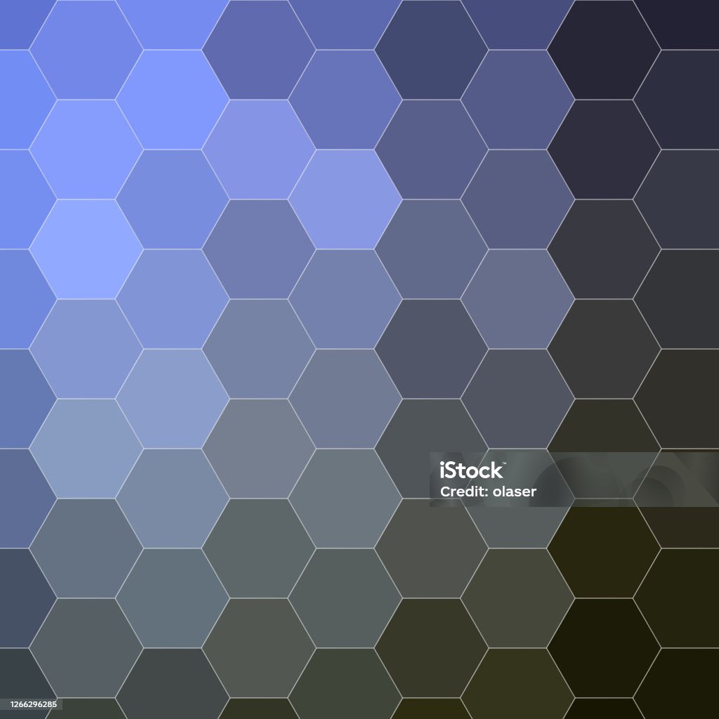 Hình Lục Giác Có Kích Thước Đồng Đều Với Gradient Toàn Cầu Màu Rắn ...