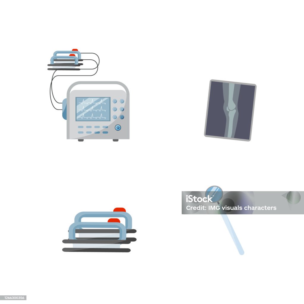 Doctor Instruments Animation Physician Instruments Flat Color Vector Object Set Stock Illustration ...