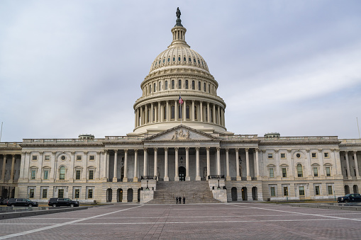 Close view of the Capitol, at Washington D. C.