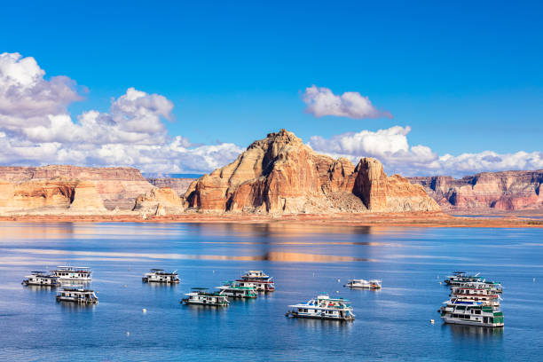 lago powell utah - glen canyon - fotografias e filmes do acervo