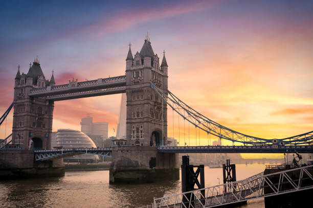 istock Tower Bridge crossing the River Thames in London, UK 1266308871