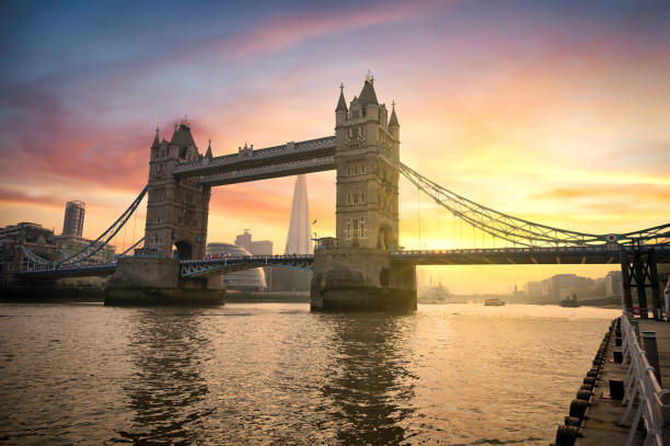 istock Tower Bridge crossing the River Thames in London, UK 1266308886